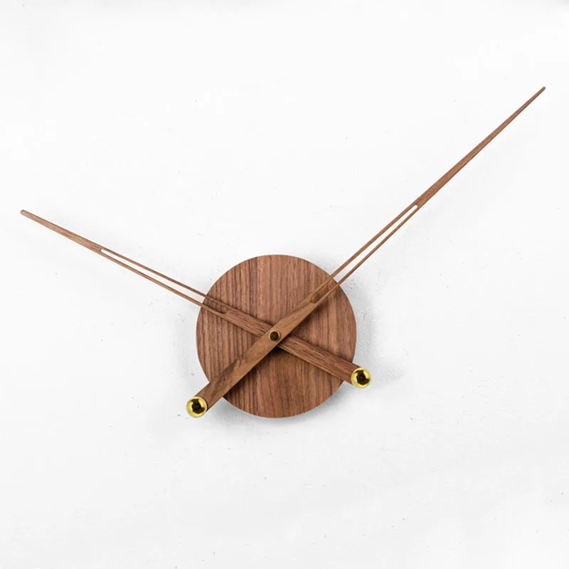 

DIY Walnut Large Pointer Spain Large Wall Clock Mechanism with Needles Silent Quartz Movement Solid Wood Pointer Large Torque