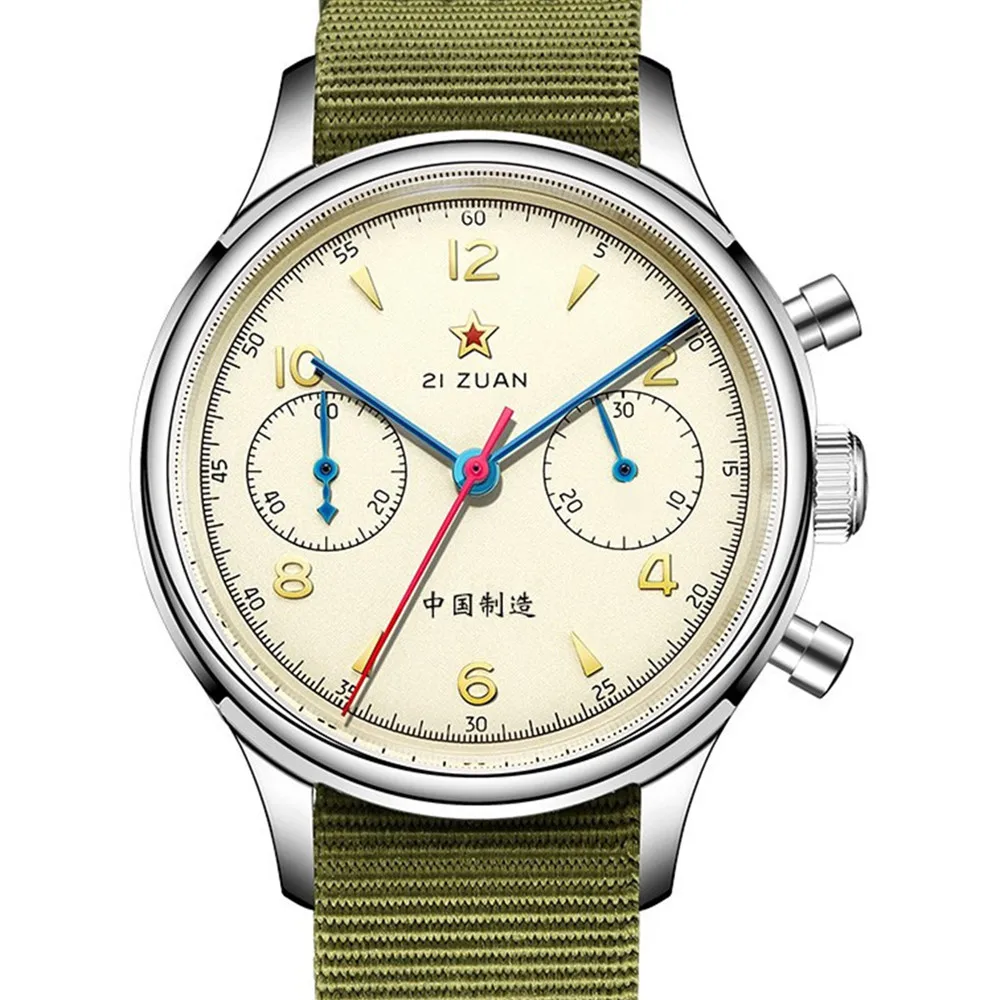 

Classic Sapphire Glass 1963 Chronograph Men Pilot Watch Mechanical Hand Wind Seagull Movement ST1901 Men's Watches SEAKOSS 38 40
