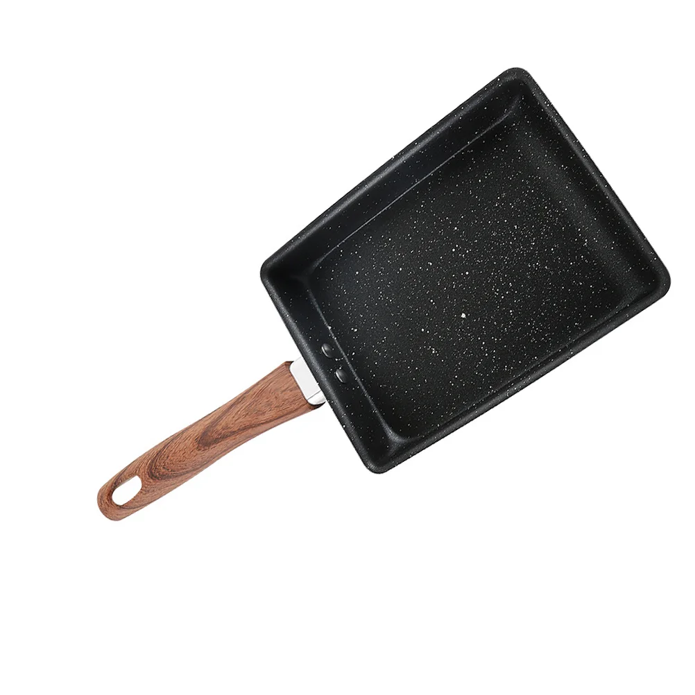 Сковорода с антипригарным покрытием японская квадратная плоская сковорода для
