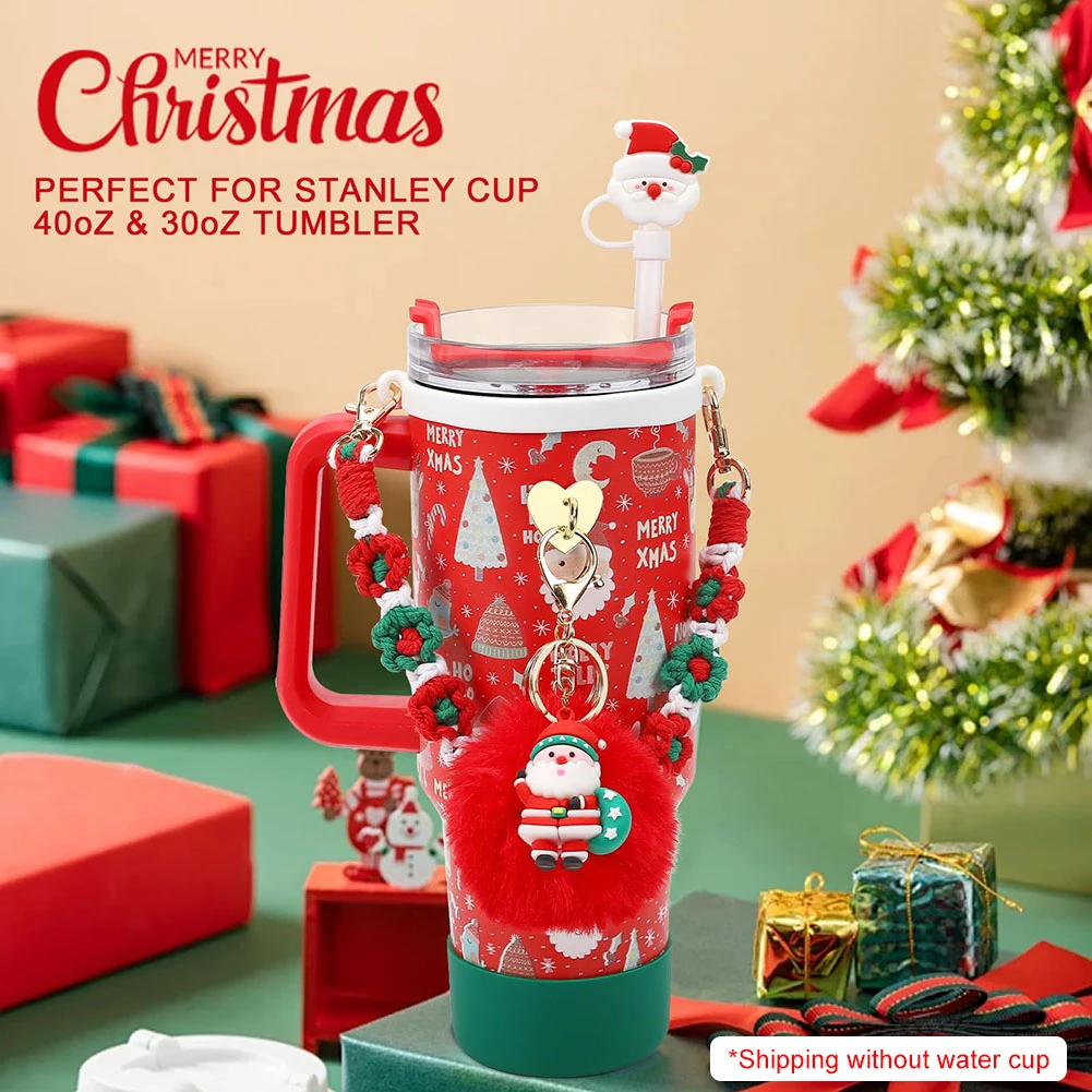 7 шт./компл. рождественская силиконовая чашка для ботинок соломенный чехол ручка