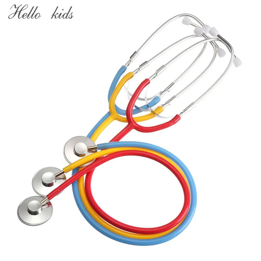 

New Kids Stethoscope Toy Simulation Doctor's Toy Family Parent-Child Games Imitation Plastic Stethoscope Accessories 7 Colors