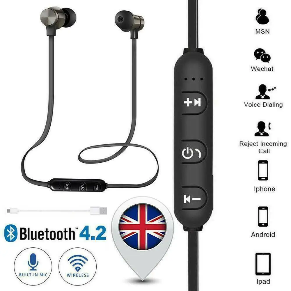 

Беспроводные наушники Bluetooth гарнитура наушники для Samsung iPhone UK