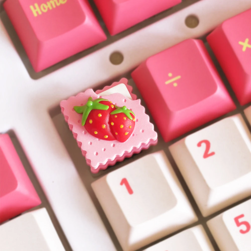 Индивидуально изготовленные клавиши для ключей с клубничным печеньем комната
