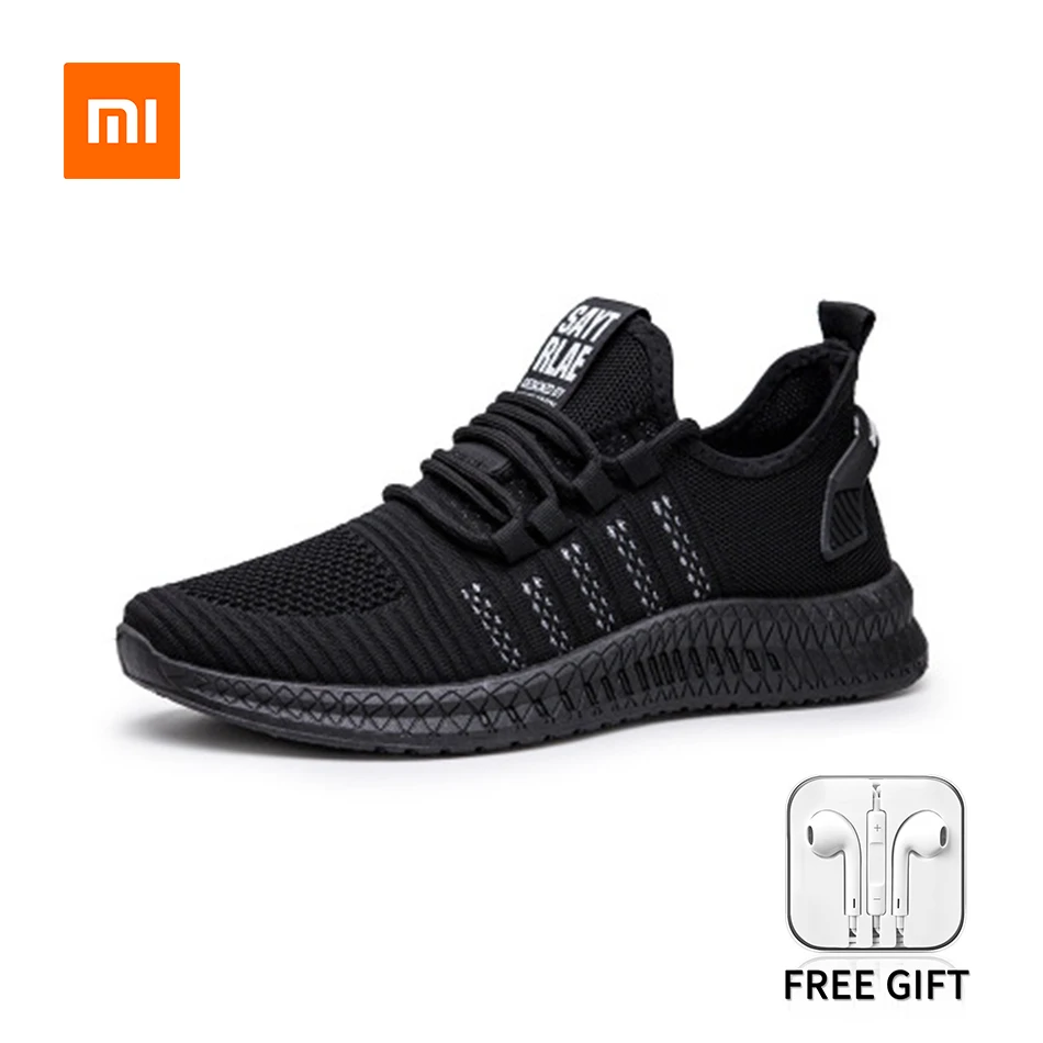 

Кроссовки Xiaomi Youpin мужские сетчатые, Уличная Повседневная обувь, легкие дышащие, на шнуровке, спортивные