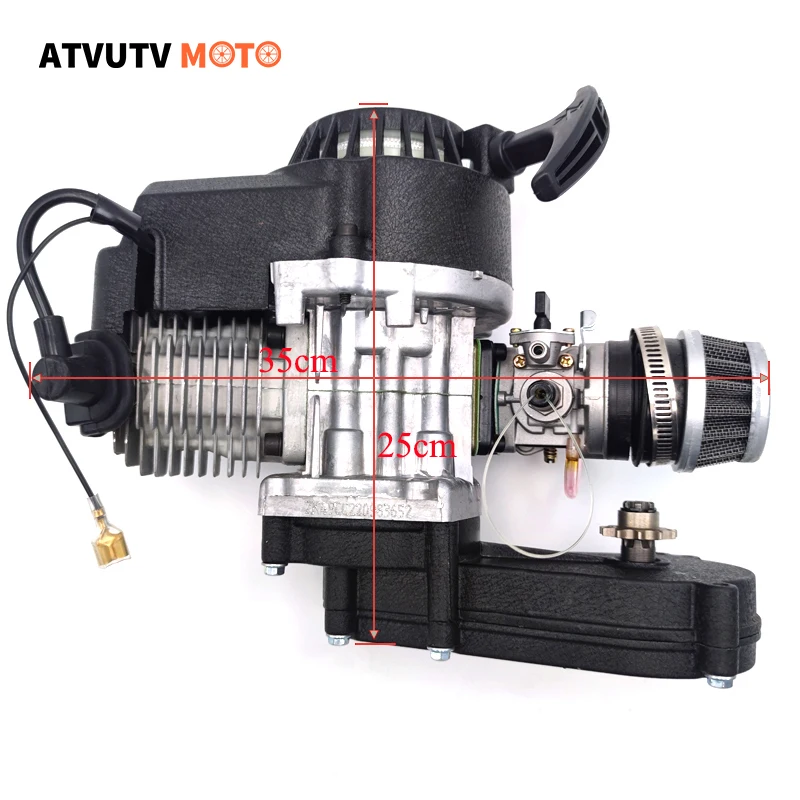 

Motorcycle 49CC 2 Stroke Engine Motor With Transmission Air Filter For Pocket Bike Engine Mini Dirt Bike ATV Quad NEW