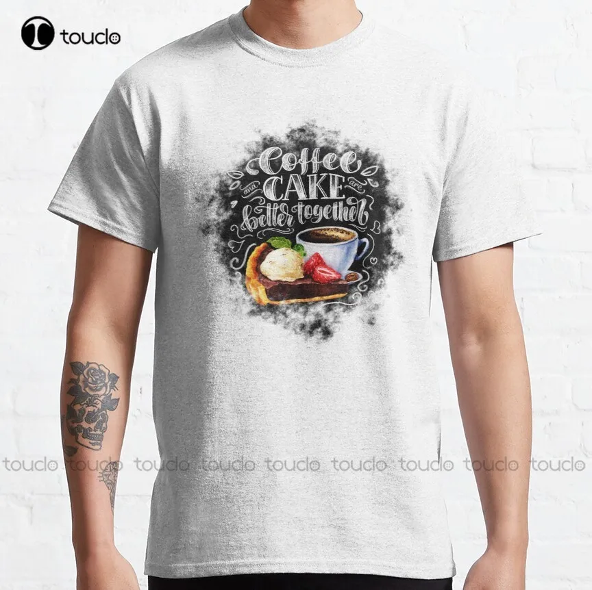 

Cute Take It Away Coffee Designs Classic T-Shirt Womans Shirts Digital Printing Tee Shirt Outdoor Simple Vintag Casual T-Shirt