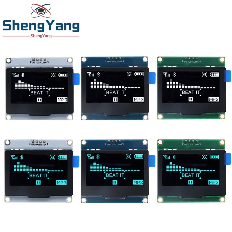 4-контактный OLED-модуль 1 54 дюйма белый синий SPI IIC I2C интерфейс SPD0301 драйвер 128x6 4