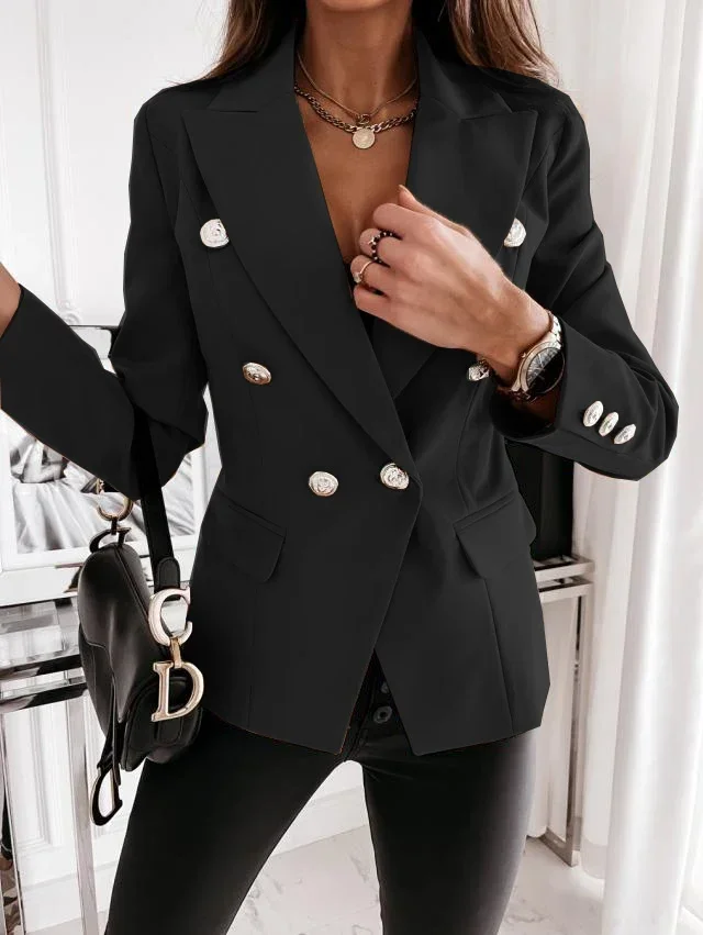 Женская одежда осень и зима новый однотонный костюм в клетку с длинным рукавом