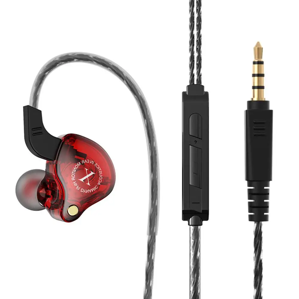 

X2 Wired Headset In-ear Monitor Headphones Hifi Subwoofer Mobile Phone Music Earbuds For Sports Running Outdoor Sports Waterproo