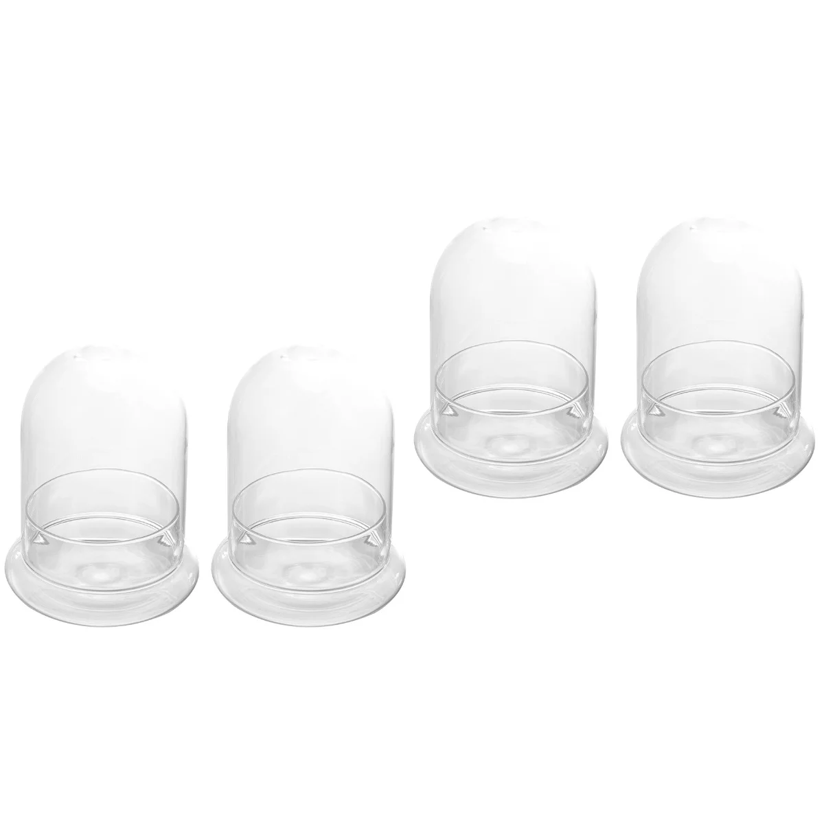 

Dome Cloche Jar Bell Displayflower Terrarium Basedecorative Clear Roundholderair Stand Case Showcase Preserved Lid Cover Eternal