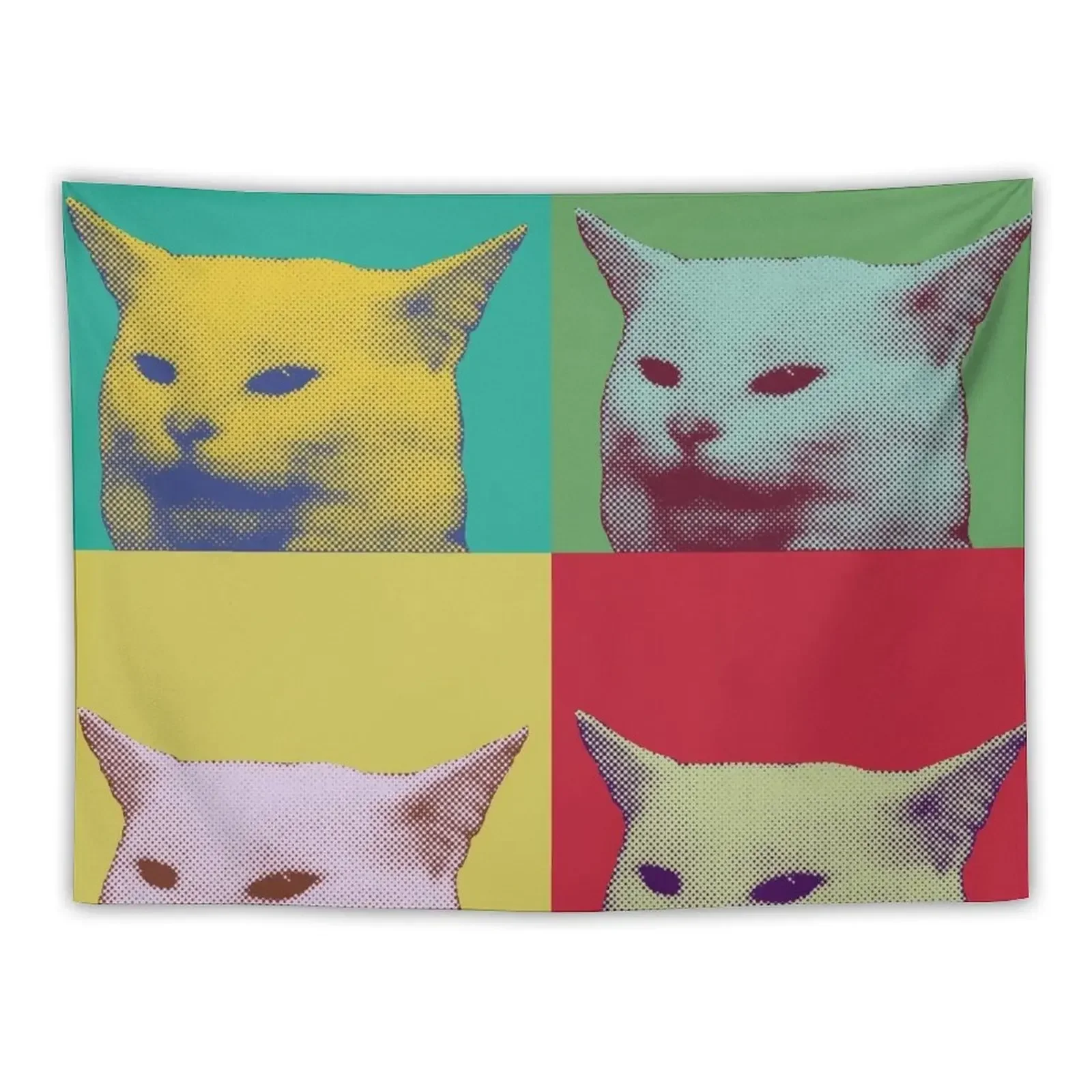 Популярное искусство яркий кошачий мем гобелен роскошные аксессуары для