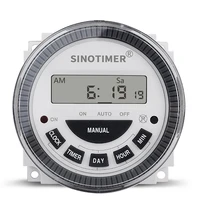 tm619 1 1no 1nc volt free output 16a lcd time relay control 110vac 7 days programmable digital timer switch