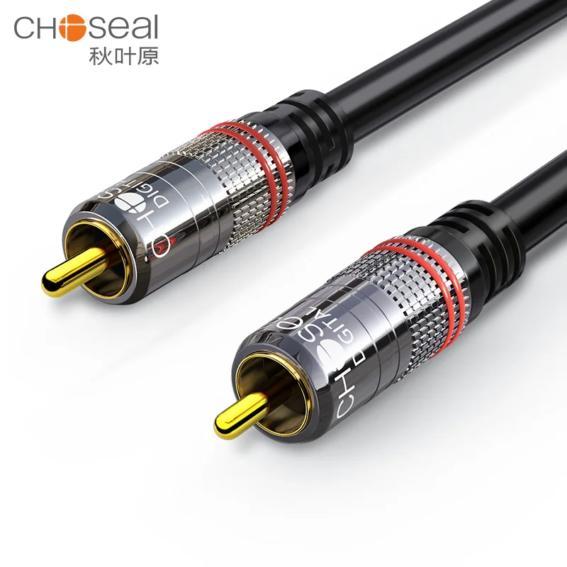 CHOSEAL RCA кабель для сабвуфера цифровой коаксиальный аудио кабель RCA папа-папа SPDIF кабель для сабвуфера Домашний кинотеатр усилитель