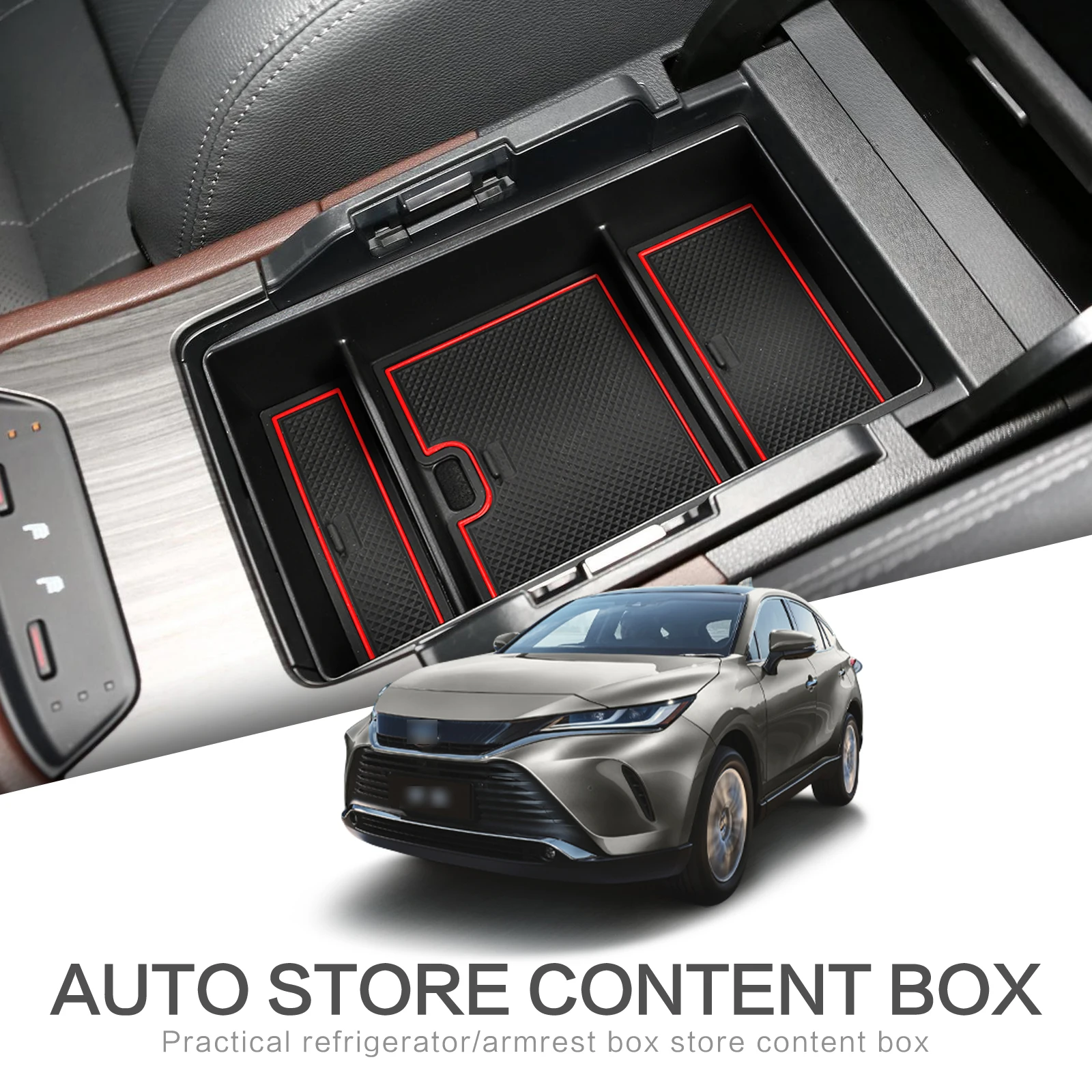 

Подлокотники Zunduo для Toyota Harrier Venza 2021-2023, аксессуары для хранения и уборки