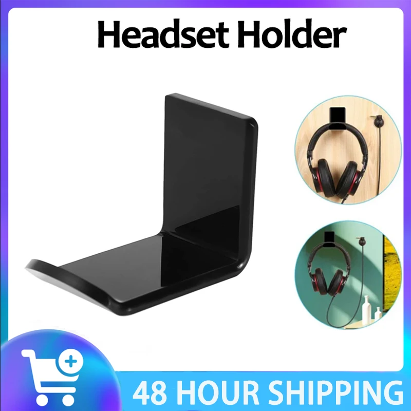 

Acrylic Game Earphone Holder Creative Headphone Bracket Hanger Under Desk Wall Mounted Headset Holder Hook Headset Display Stand