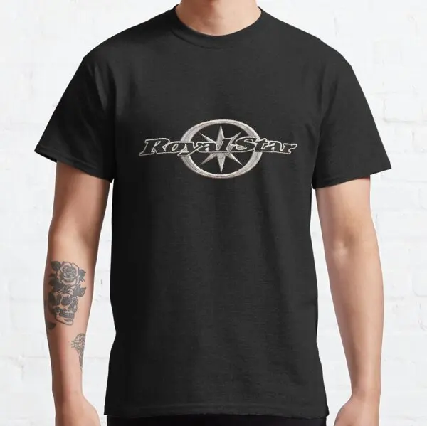 

Royal Star Royalstar XVZ 1300 XVZ1300 Logo Metal t shirt for KTM Daelim Triumph Suzuki Ghezzi HYOSUNG Beta