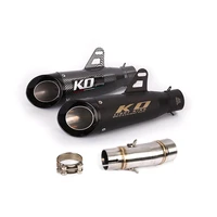 for kawasaki ninja 400 250 2017 2021 2018 2019 20 motorcycle escape exhaust pipe muffler mid link pipe slip on without db killer