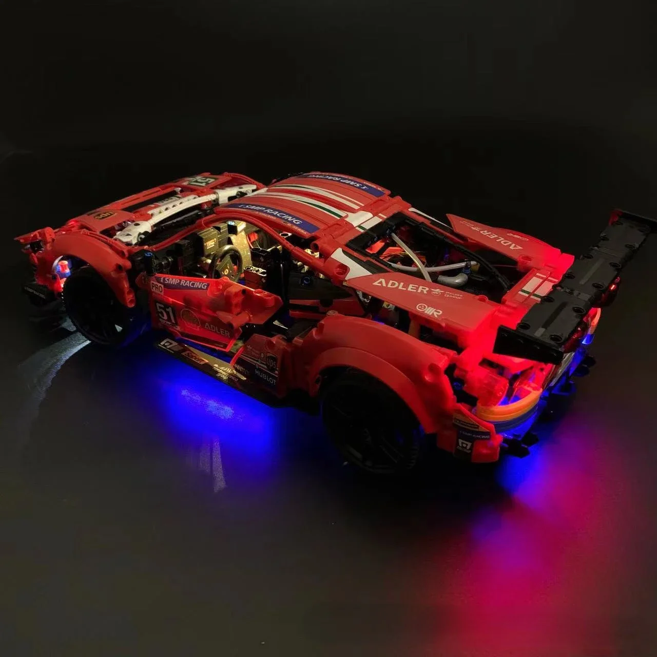 Лампа освещения без строительных блоков для 488 GTE AF Corse # 51 дюйм 42125 DIY игрушки в