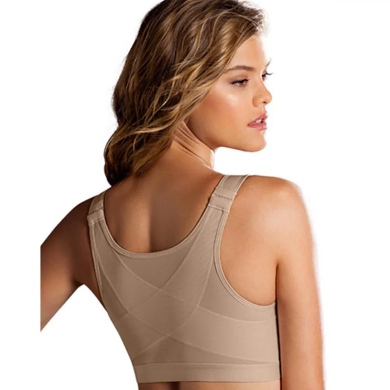 Fajas Women Sports Shaping Posture Corrector Vest Push Up Bra Workout Sport Top Crop Seamless  Brassiere Shockproof Underwear