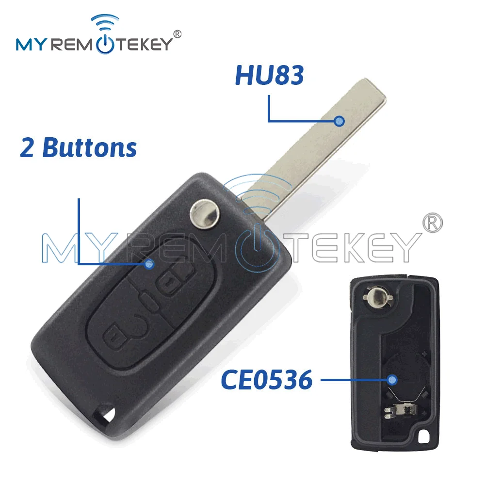 

Корпус дистанционного ключа REMTEKEY 2/3/4B для Peugeot 207 307 308 407 607 807 для Citroen C2 C3 C4 C5 C6