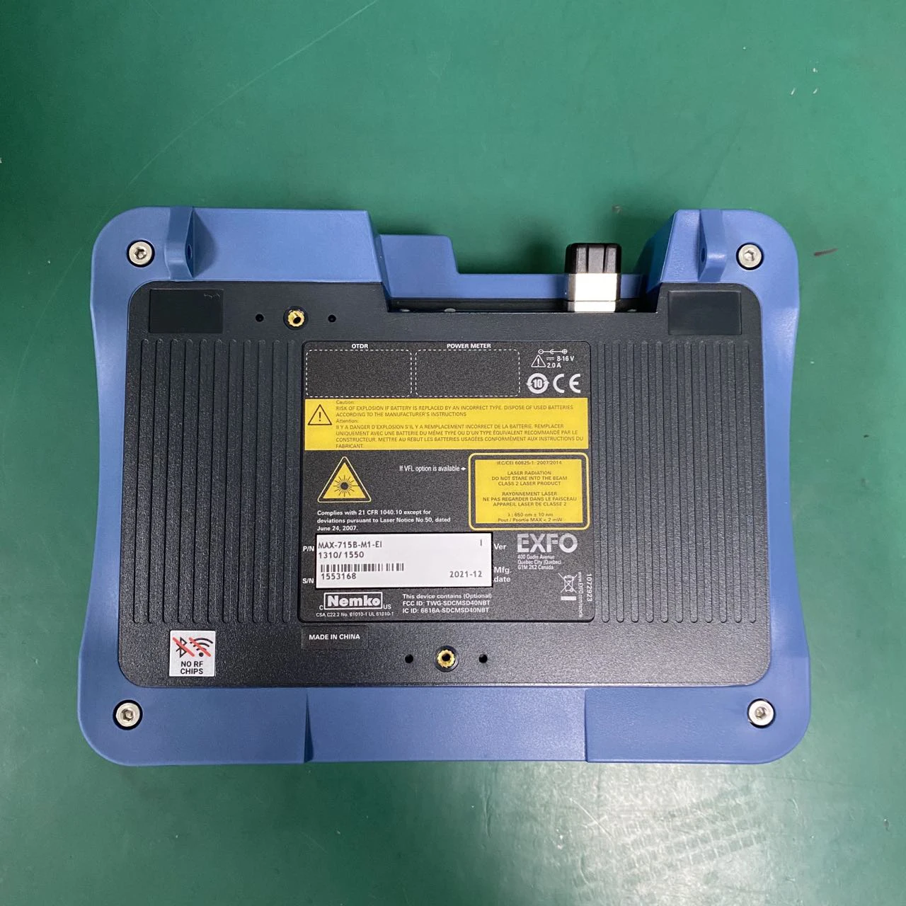 Max-715b-M1 EXFO MaxTester MAX-715B SM1 OTDR 1310/1550nm Wavelength 30/28dB Multi-Languages