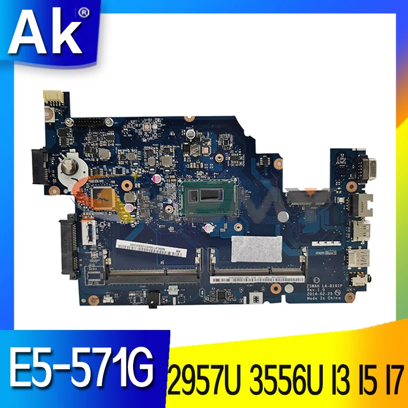 

Женская материнская плата с 2957U 3556U I3 I5 I7 4-го поколения, процессор 5-го поколения для Acer Aspire, Женская материнская плата для ноутбука