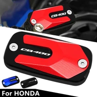 motorcycle front brake clutch cylinder fluid reservoir cover cap accessories with logo for honda cb400 cb 400 cb400 2016 2022