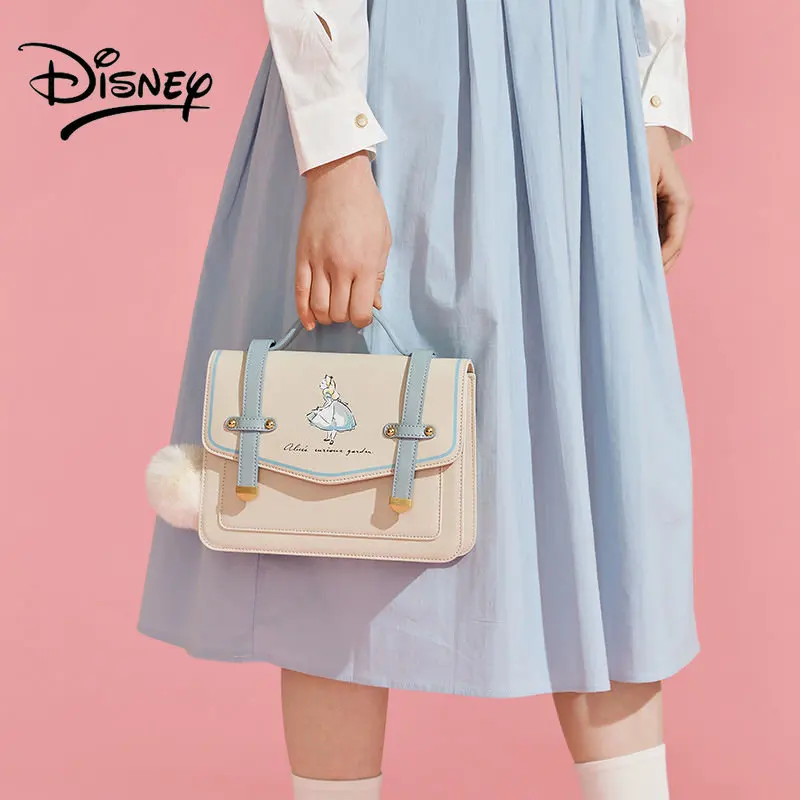 Disney Alice Shoulder Bag Crossbody Bag Fashion Holiday for Girl College Style Cambridge Bag Crossbody Bag New Style for Women