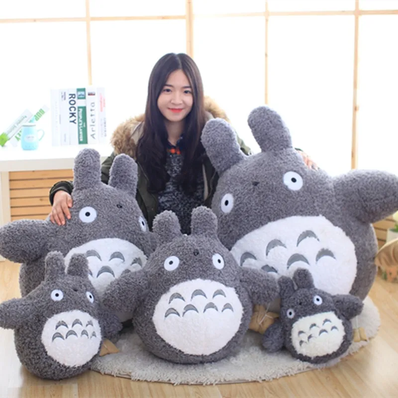 2022 30/40/50cm Kawaii Japanese Style Anime Cat Stuffed Animal Doll Totoro Pillow Cushion Plush Toys Cat for Kids Christmas Gift