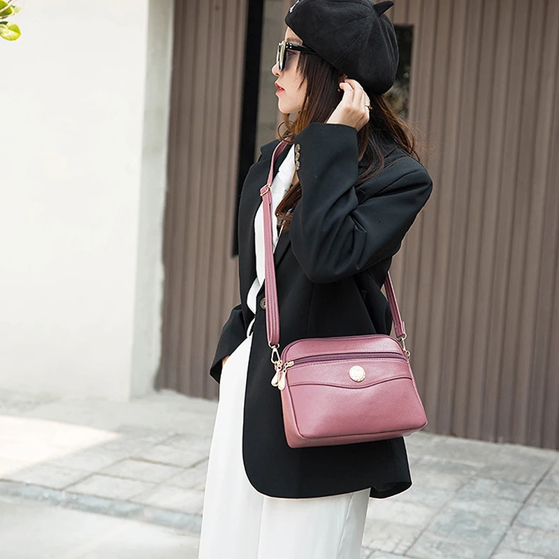 

Retro Casual Women's Totes Shoulder Bag Fashion Exquisite Ladies Shopping Bag PU Leather Chain Handbags For Women