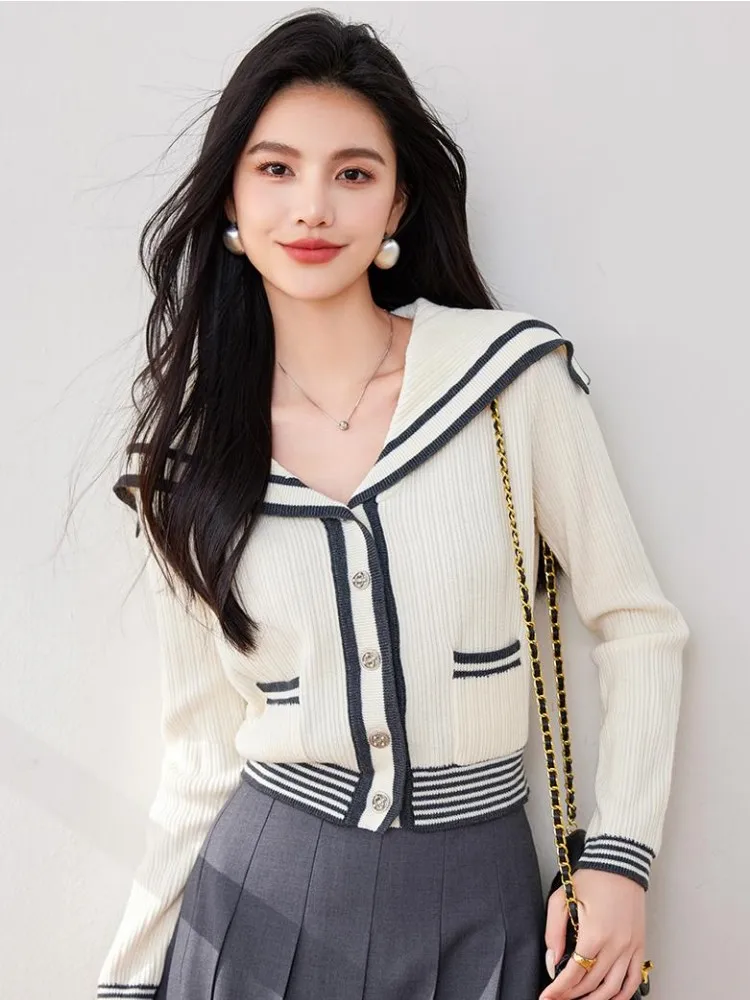 Комбинированный короткий топ для женщин на осень и зиму Модный женский