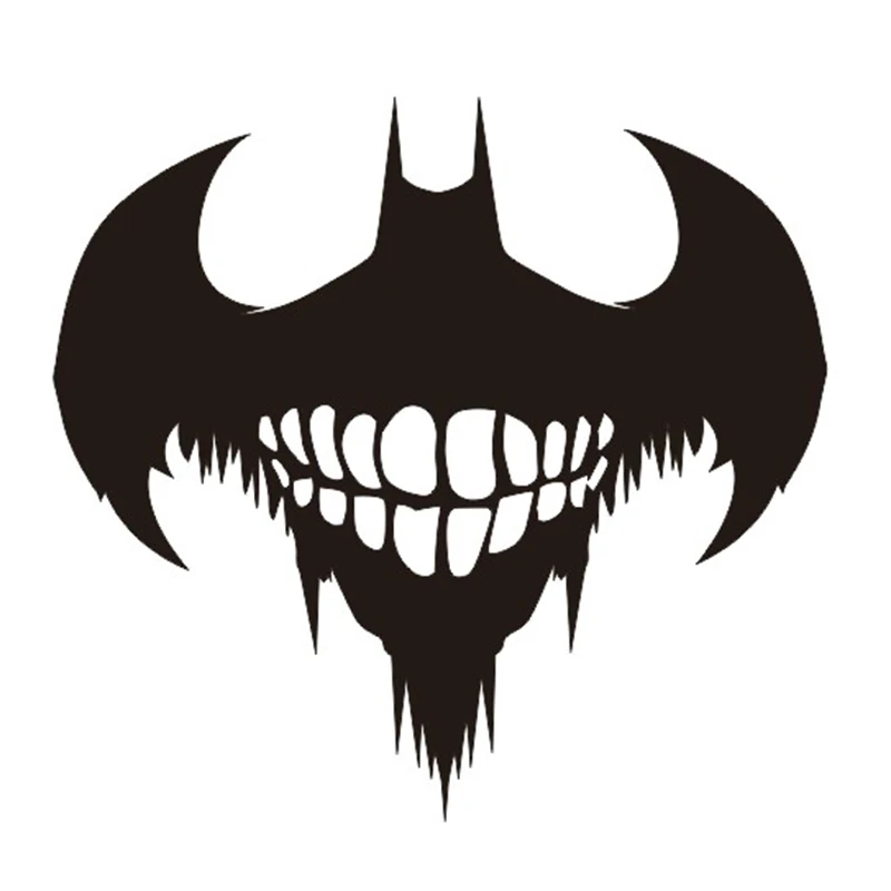 

NEW Bat Blood Mouth Decals Reflective Car Window Decor Sticker Automobile Accessories