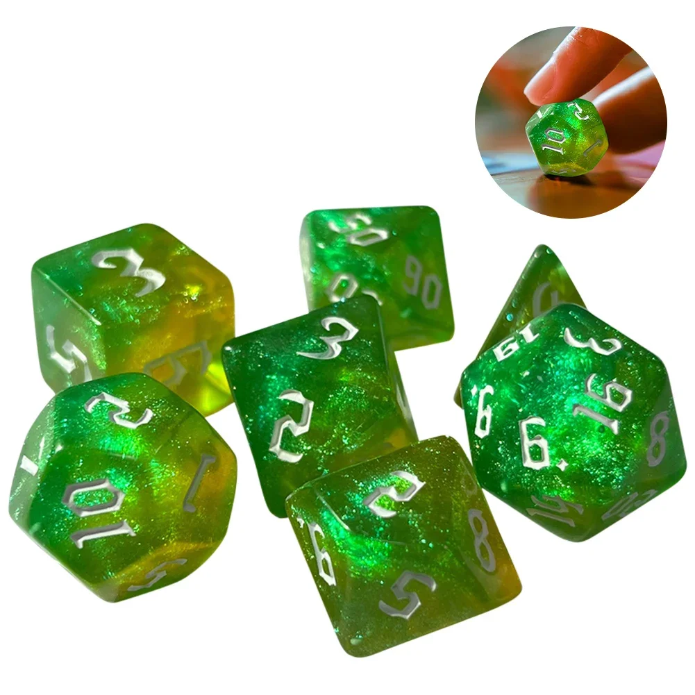 Уникальный Набор Разноцветных Кубиков Для Ролевых Игр Со Звездным Эффектом Dnd
