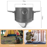 Портативный складной фильтр для молотого кофе#3