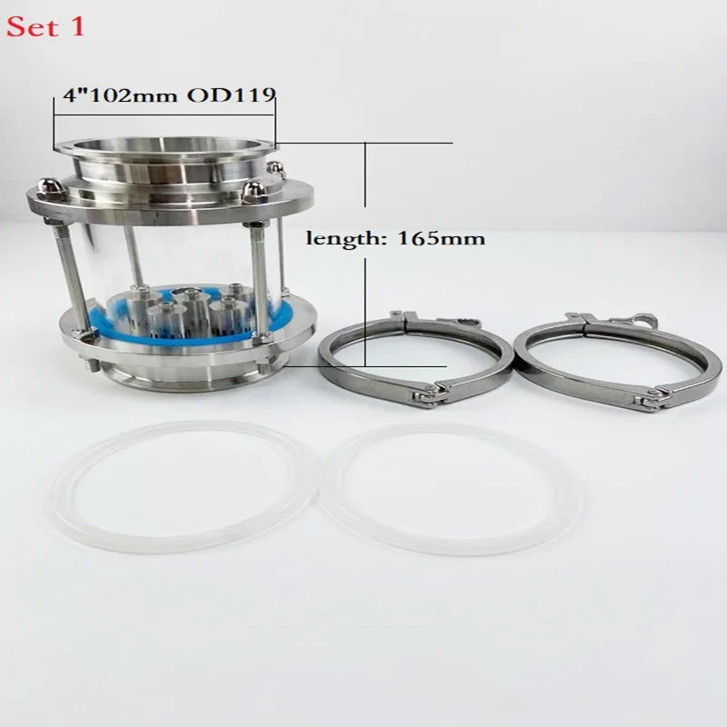 Колонка для дистилляционной линзы 4 дюйма с 1 набором пластинок из нержавеющей
