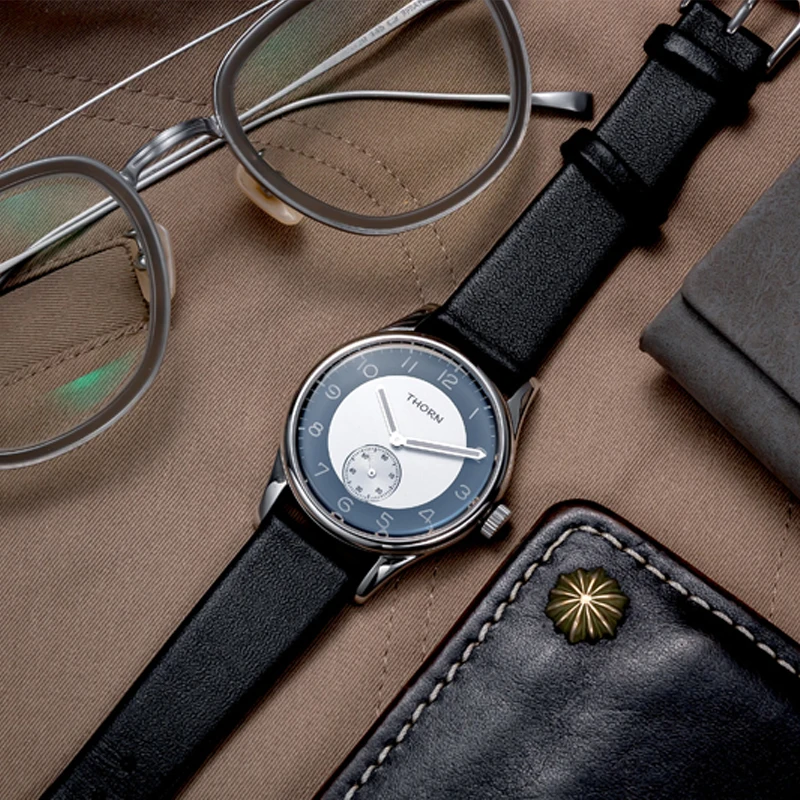 Часы THORN SHY021 37 8 мм стерильный циферблат ретро-часы светящиеся ручные часы для