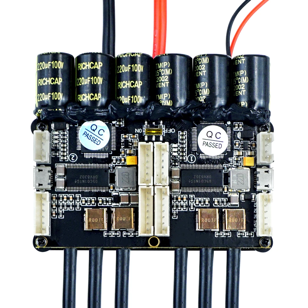 Фото Flipsky Dual Fsesc4.20 100a ESC Vesc4.20 Электронный регулятор скорости с анодированным алюминиевым радиатором для радиоуправляемых кораблей, лодок, электрофойлов и DIY-проектов. №3