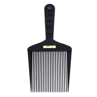 professional black hair trimming flat comb men hairdressing clipper level flattoper comb 1pc hair styling tool