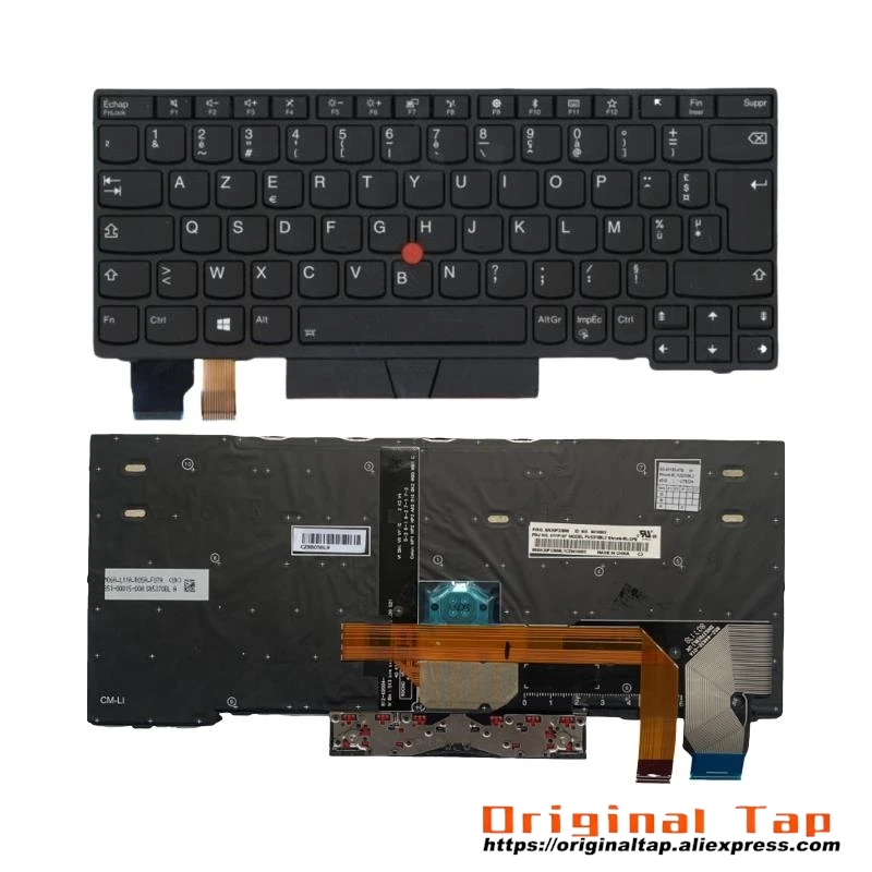 Клавиатура FR с французской подсветкой для Lenovo Thinkpad X280 A285 X390 X395 L13 Yoga Gen1 G1 01YP051 01YP131