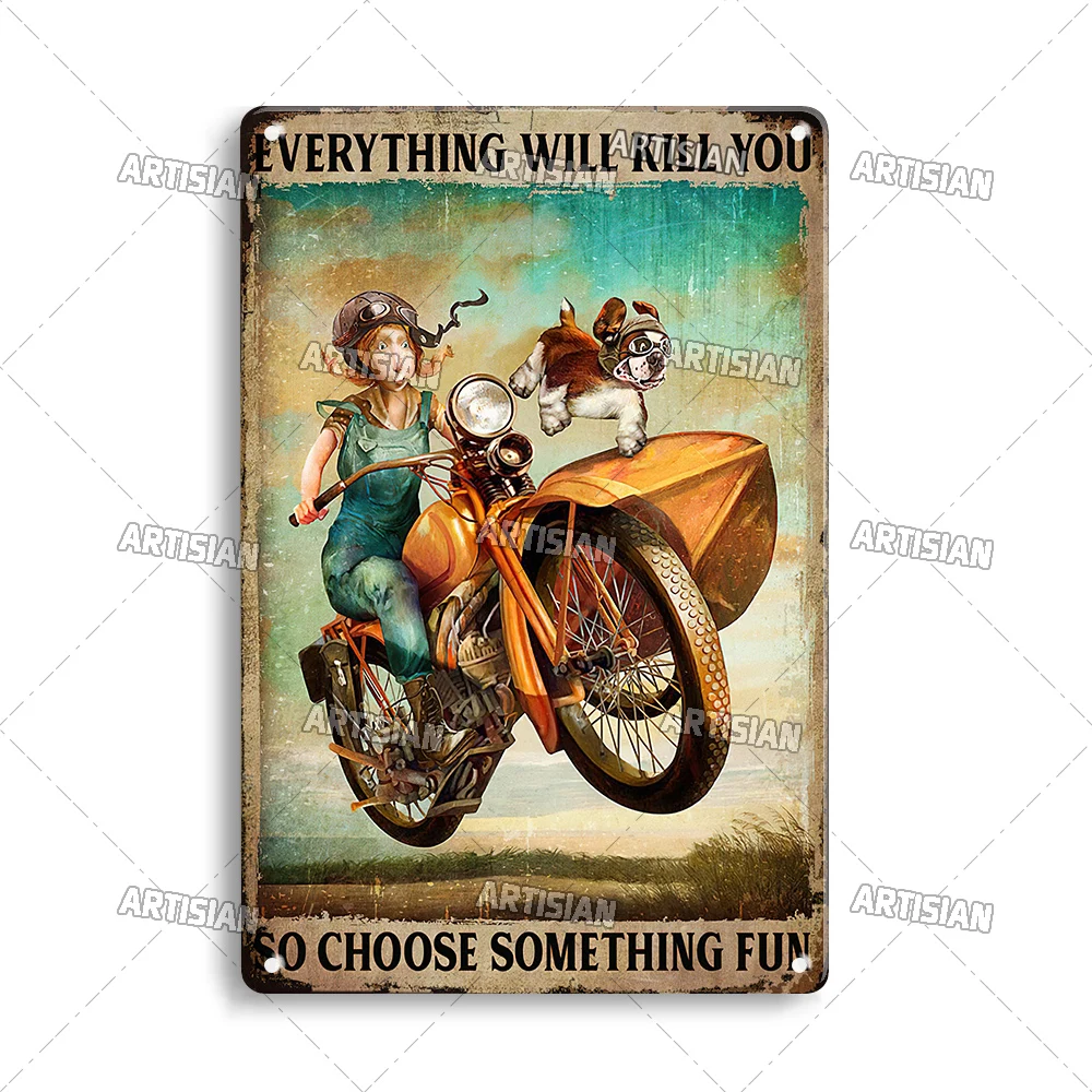 

ARTISIAN Металлическая табличка мотоцикл