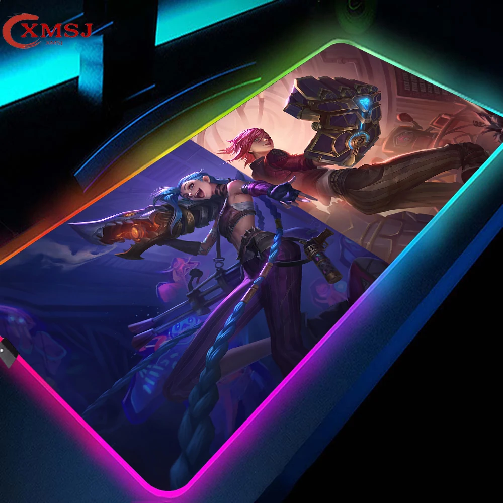 

RGB League of Legends LED Mouse Pad Gaming Large Gaming Accessories Mouse Pad Office Supplies Notebook PC Desk Pad XXL40x90 LOL