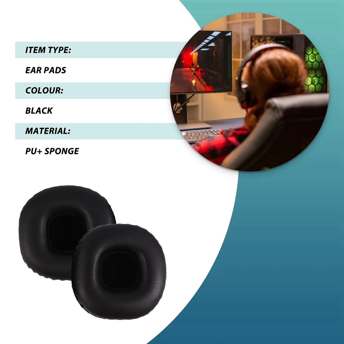 Амбушюры для наушников подушечки из губки сменная подушка пенопласта Marshall MID ANC