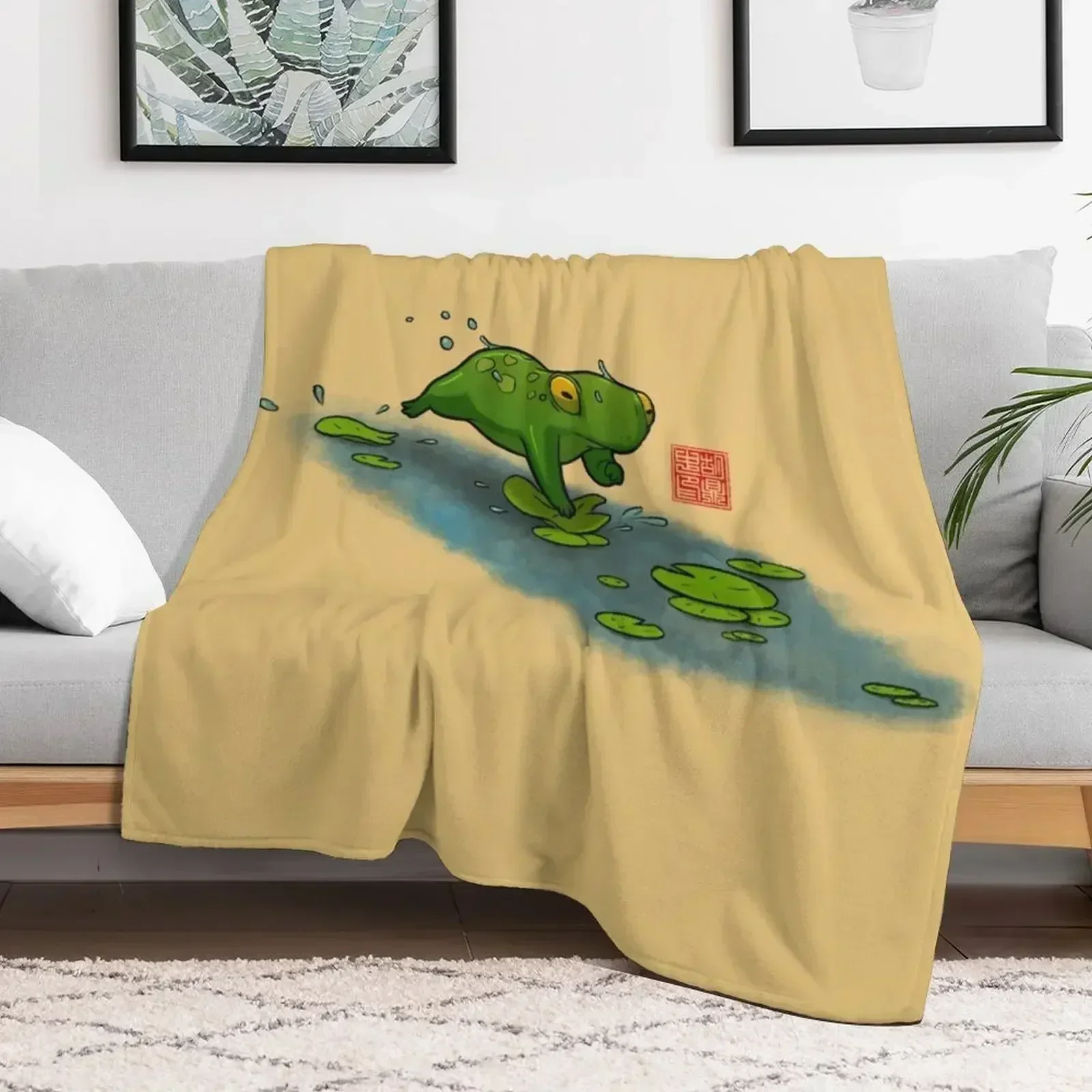 лягушка кошка лилия подушечки пледы гигантский диван мягкие кровати тонкие