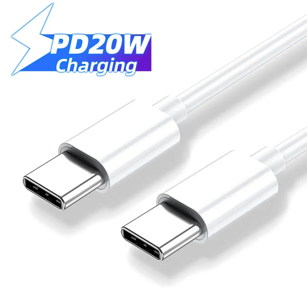 

20W USB C to USB Type C Cable For Samsung Xiaomi QC3.0 Fast Charging Mobile Phone USB C to IOS Wire For iPhone 13 12 Pro Max 11
