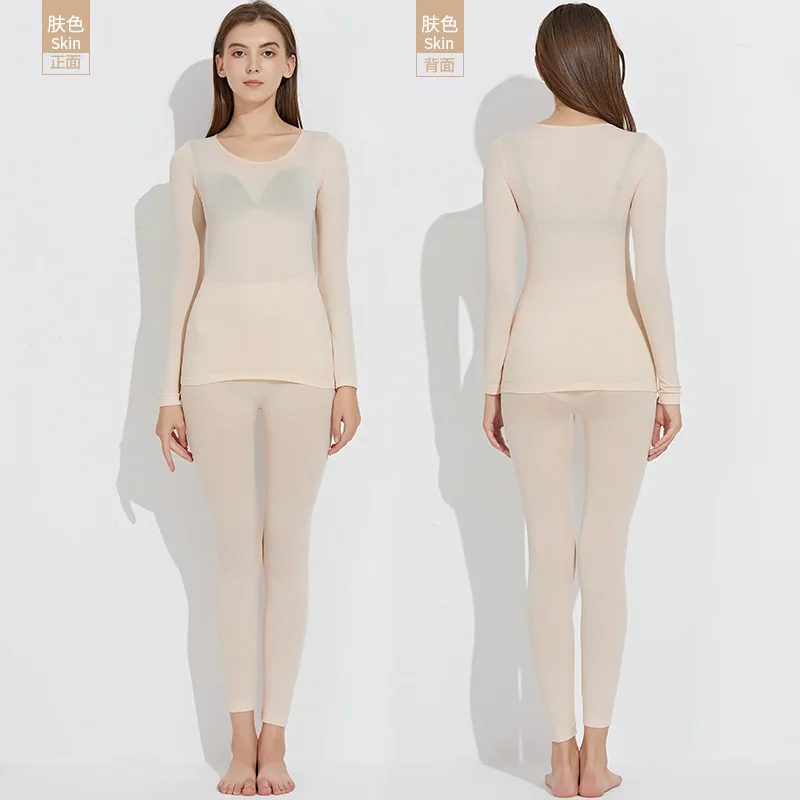 2022 Autumn Winter Thermal Underwear Women's Warm Thermal with Intimates Sexy Ladies Clothes Women Shaped Sets Canotta Donna