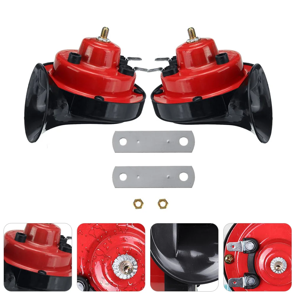 

300db Speaker Motorcycle Air Horn Waterproof Car Horns Trumpet Abs Snail Set Auto Electric