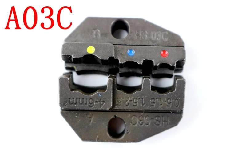 

1 шт. A03C наборы матриц для HS HS-03C FSE-03C AM-10 EM-6B1 EM-6B2 обжимной станок для пилотов 0,5-1,5 1,5-2,5 4-6 мм2