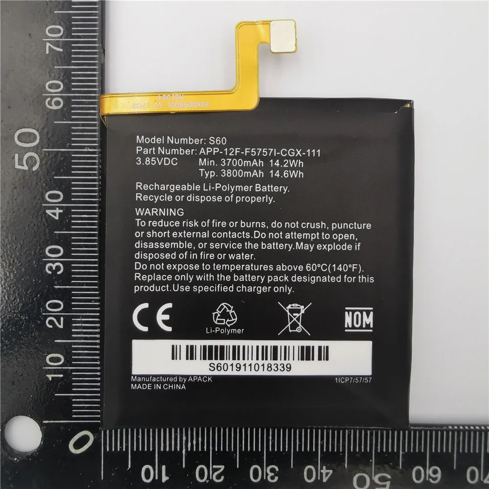 100% Original Replacement battery For Caterpillar Cat S40 S50 S60 CUBA-BL00-S50-000 458002-S40  APP-12F-F57571-CGX-111 batteries images - 6