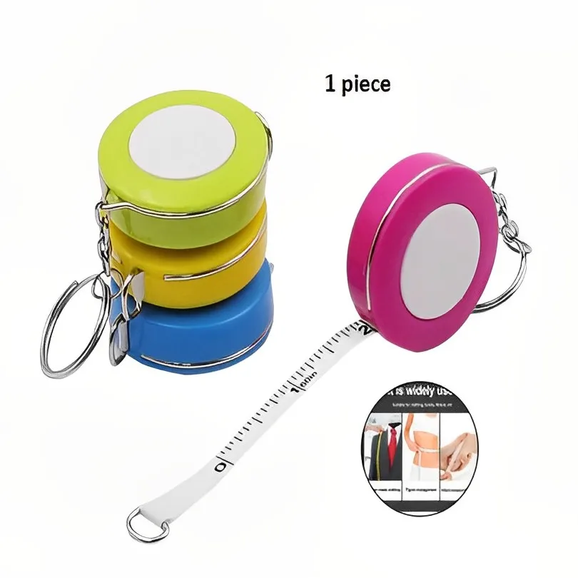 

1.5m Round Tape Measure Automatic Shrinking Garment Tailor Measuring Ruler Waist Circumference Craft Measuring Tool