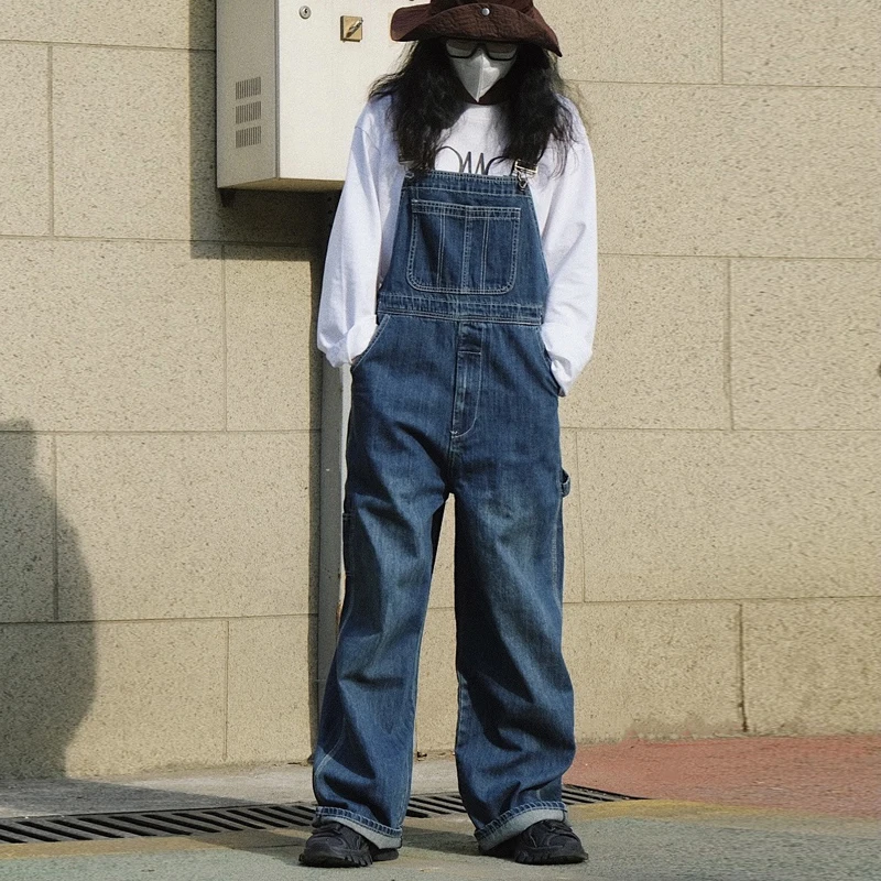 Женские джинсовые комбинезоны Johnature повседневные Комбинезоны с широкими